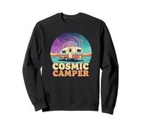 Cosmic Camper Retro Sci-Fi Camping for Space Lovers Sweatshirt