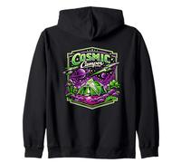 Cosmic Camper Space Adventure Geodesic Tent Zip Hoodie
