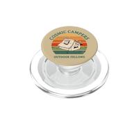 Cosmic Campers Funny Alien Camping Tent Ventilation Sunset PopSockets PopGrip for MagSafe