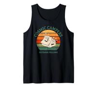Cosmic Campers Funny Alien Camping Tent Ventilation Sunset Tank Top