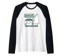 Cosmic Campers Funny Alien Camping Utility Wagon Cart Raglan Baseball Tee