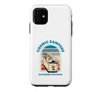 Cosmic Campers Funny Alien Hide Seek Retro Sunset on Back Case for iPhone 11