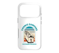 Cosmic Campers Funny Alien Hide Seek Retro Sunset on Back Case for iPhone 17 Pro