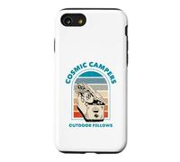 Cosmic Campers Funny Alien Hide Seek Retro Sunset on Back Case for iPhone SE (2020) / 7/8