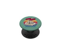 Cosmic Campers Funny Alien UFO Road Trip Retro Sunset PopSockets Adhesive PopGrip