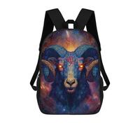 Cosmic Capricorn Constellation Travel Laptop Backpack for Work Business Large Computer Bag Daypack 17 Inch