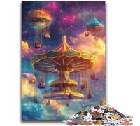 Cosmic Carousel 1000 Pieces Jigsaw Puzzle for Adults& Teens, Challenging Game And Family Play Educational Game for Birthday, Chrismas 50x75cm