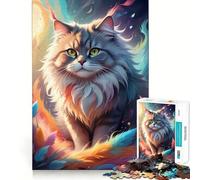 Cosmic Cat A Fantastical 1000 Piece Puzzle For Teenagers DIY Fun, Pastime Game, Pattern Build, Classic Xmas Gift (38x52cm)