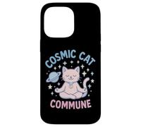 Cosmic Cat Commune - Meditating Kitten Case for iPhone 14 Pro Max