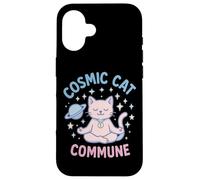 Cosmic Cat Commune - Meditating Kitten Case for iPhone 16