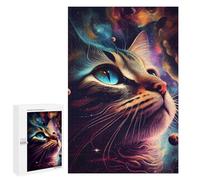 Cosmic Cat Dreamscape-3 Adult Tabletop Puzzle, 1000 PCS - New Year Decoration; for Shared Table Time