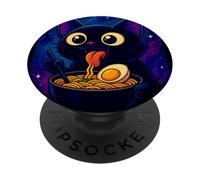 Cosmic, Cat, Eating, Ramen in Space Kawaii Ramen Japanese PopSockets Adhesive PopGrip