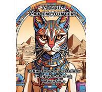 Cosmic Cat-Encounters: Feline Extraterrestrials in Egypt Coloring Adventure
