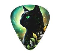Cosmic Cat Guitar Picks Gift Set - 12 Smooth Durable Plectrums For Acoustic, Electric & Bass Guitar, Perfect Present For Guitar Lovers & Musicians