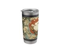 Cosmic Cat Ukiyo E Japanese Space Neko Stainless Steel Insulated Tumbler