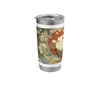Cosmic Cat Ukiyo E Japanese Space Neko Stainless Steel Insulated Tumbler