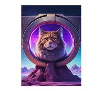 Cosmic Cats Eye View Distinctive Jigsaw Puzzle for Adults, 500 PCS