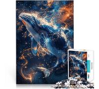 Cosmic Celestial WhaleAdults 1000 Pieces Puzzle Educational Games Home Decoration Every Piece is Unique - Challenging Family Fun Game 38x26cm