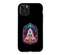 Cosmic Chakra Meditation Lotus Moon Phases Yoga Case for iPhone 11 Pro
