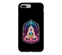 Cosmic Chakra Meditation Lotus Moon Phases Yoga Case for iPhone 7 Plus/8 Plus