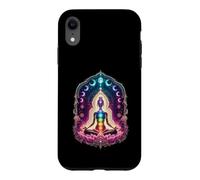 Cosmic Chakra Meditation Lotus Moon Phases Yoga Case for iPhone XR