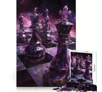 Cosmic Chess Jigsaw Puzzles for Adults 1000 Piece Logic Exercise, DIY Fun, Family Activity, Room Accent (50x75cm)