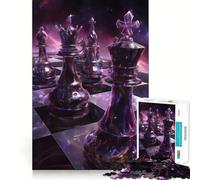 Cosmic Chess Jigsaw Puzzles for Adults 1000 Piece Logic Exercise, DIY Fun, Family Activity, Room Accent (50x75cm)