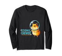 Cosmic Chewer Space Hamster Adventure Cute Rodent Explorer Long Sleeve T-Shirt