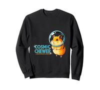 Cosmic Chewer Space Hamster Adventure Cute Rodent Explorer Sweatshirt