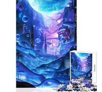 Cosmic City Jigsaw Puzzles for Adults 1000 Pieces Improve Detailed Observation Skills Mindful Relaxing Leisure Game (38x52cm)