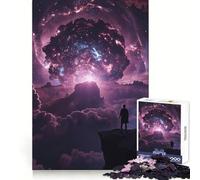 Cosmic Cloud And Lone Figure Puzzles for Adults 1000 Puzzles Think Sharper, Stress Relief, Home Fun, (50x75cm)