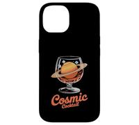 Cosmic Cocktail Saturn Planet Glass Fun Case for iPhone 14