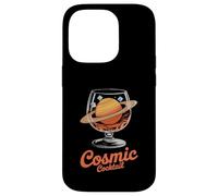Cosmic Cocktail Saturn Planet Glass Fun Case for iPhone 14 Pro
