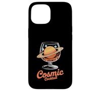Cosmic Cocktail Saturn Planet Glass Fun Case for iPhone 15