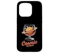 Cosmic Cocktail Saturn Planet Glass Fun Case for iPhone 15 Pro