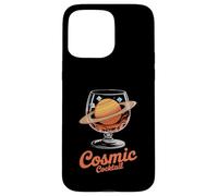 Cosmic Cocktail Saturn Planet Glass Fun Case for iPhone 15 Pro Max