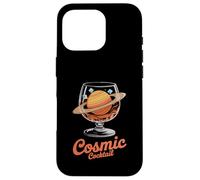 Cosmic Cocktail Saturn Planet Glass Fun Case for iPhone 16 Pro