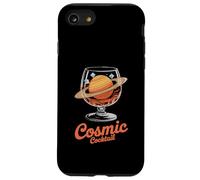Cosmic Cocktail Saturn Planet Glass Fun Case for iPhone SE (2020) / 7 / 8