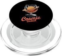 Cosmic Cocktail Saturn Planet Glass Fun PopSockets PopGrip for MagSafe