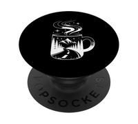 Cosmic Coffee Cup Road Beans Caffeine Espresso Barista PopSockets Adhesive PopGrip