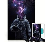 Cosmic Consciousness︰ The Mind of An Astronaut 1000 Piece Jigsaw Puzzle Calm Game, Perfect Connection, Joyful Challenge, Xmas Present (38x26cm)