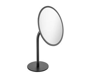COSMIC - COUNTERTOP MAGNIFYING MIRROR - Collection Bwc | Black Matte Finish | Freestanding Accessory | Measures 20 x 33,5 x 16,5 cm