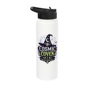 Cosmic Coven Alien Witches Halloween Stainless Steel Insulated Water Bottle
