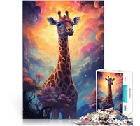 Cosmic Creatures GiraffePuzzle for Adults 1000 Pieces Decompressing Intellectual Educational Toy Home Decoration 38x26cm