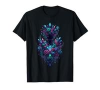 Cosmic Crystal Flower Goddess Celestial Fantasy T-Shirt