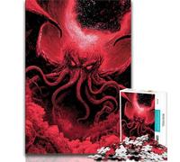Cosmic Cthulhu Octopoid Jigsaw Puzzles for Teenagers 1000 Jigsaws,Challenging To Complete But Fun And Humorous Unique Home Decor And Gifts (38x26cm)