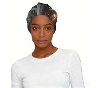 Cosmic Dash Elastic Headscarf Hat Soft Light Comfort Breathable for Women Daily Wear and Sleep Cap