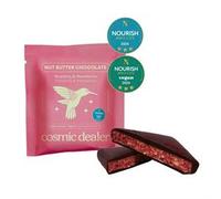 Cosmic Dealer Nut Butter Chocolate Raspberry Bite Organic Sugar Reduced 20g