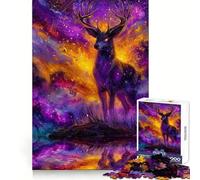 Cosmic Deer in A Magical Landscape Puzzles for Adults 1000 Piece Cognitive Boost, Fade Resist, Family Bond, Birthday Present (38x26cm)