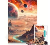 Cosmic Desert Puzzles for Adults 1000 Piece Cognitive Boost, Fade Resist, Family Bond, Birthday Present (50x75cm)